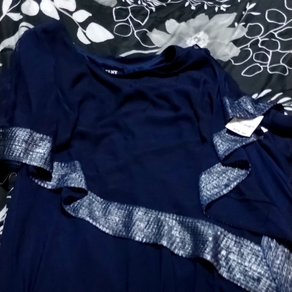 Dark Blue with Sliver Dress